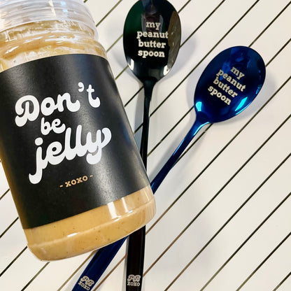 Black "My Peanut Butter Spoon" Spoon