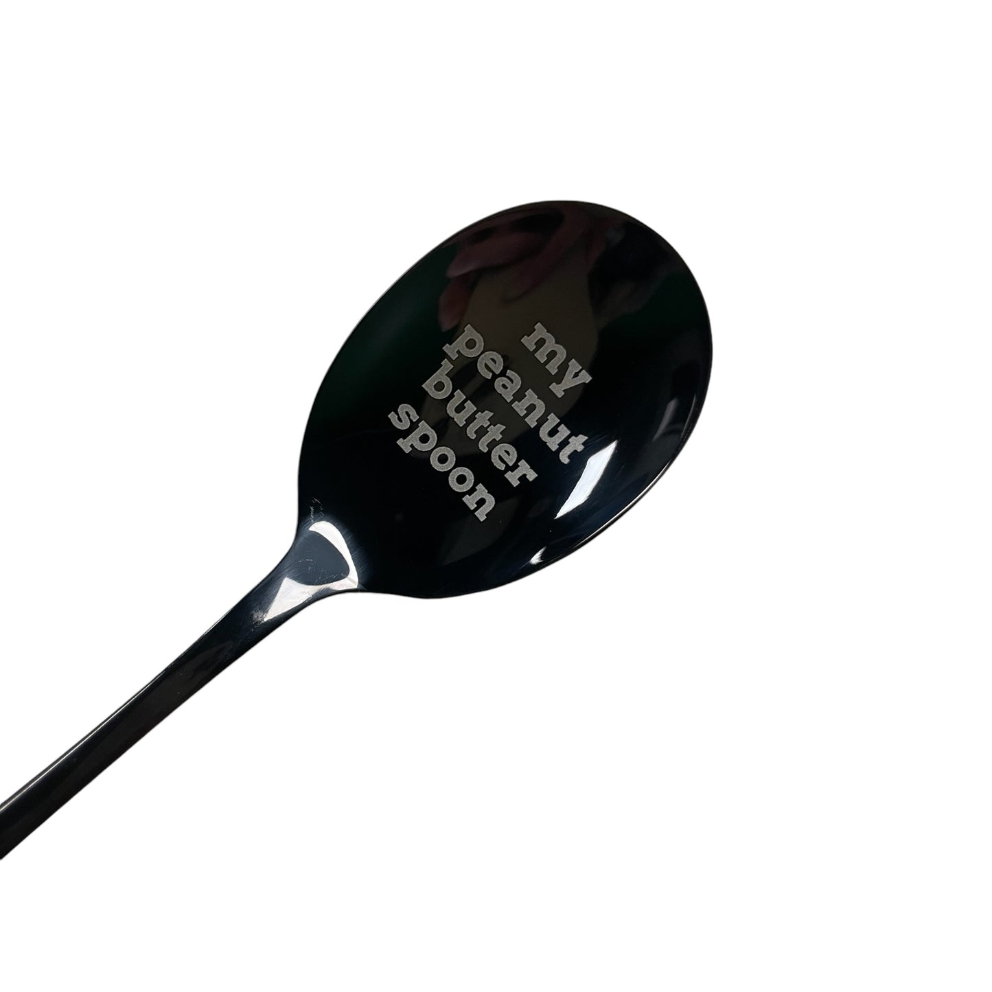 Black "My Peanut Butter Spoon" Spoon